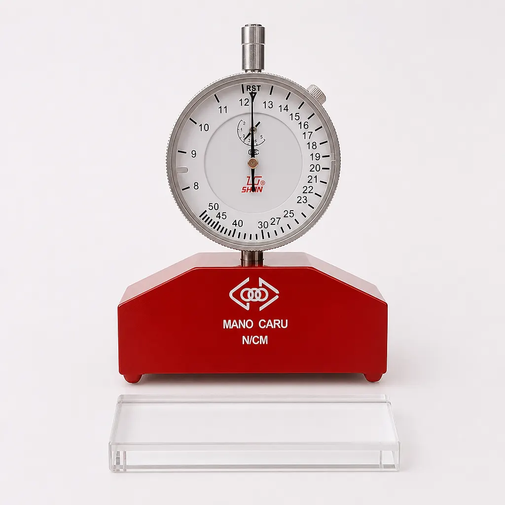 Screen Printing Mesh Tension Meter and included accessories